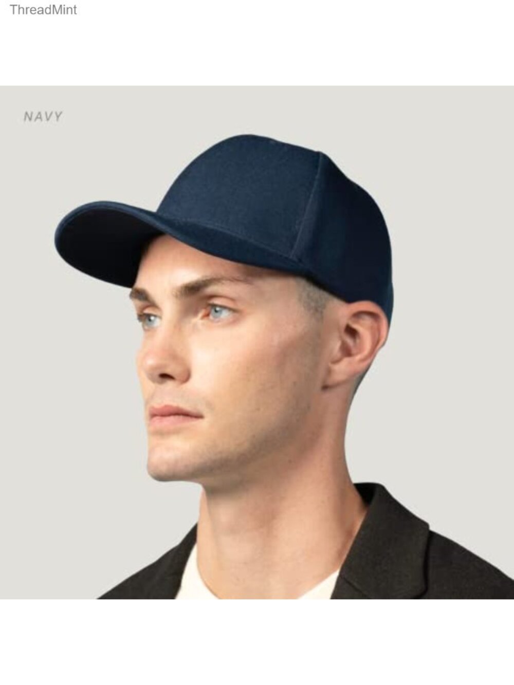 Structured Baseball Cap Adjustable Snapback Ball Caps 2-Pack Polyester - Picture 4 of 6